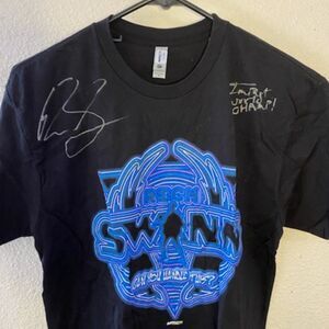 RICH SWANN TNA WRESTLING AUTOGRAPH EVENT WORN T SHIRT IMPACT WRESTLING AUTHENTIC